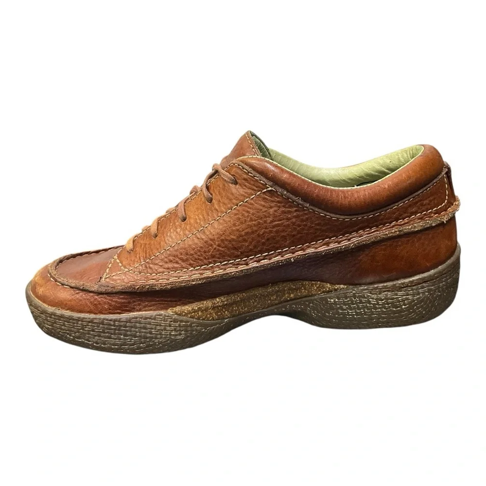 🪵‎ ROGUE Rustic Leather Moc Oxfords | Men’s 7.5 Trail/Hiking Shoes